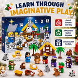 JOICEE 2026 Nativity Advent Calendar 3D Printed Animals Figurines Toys