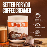 Bulletproof Mocha Creamer, 14.8 Ounces, Keto Coffee Creamer with MCT Oil, Grass-Fed Butter, and Real Cocoa, Supports Brain Function