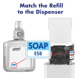 PURELL Advanced Hand Sanitizer Fragrance-Free Gel, 1200 mL Refill for PURELL ES8 Automatic Hand Sanitizer Dispenser (Pack of 2) - 7760-02
