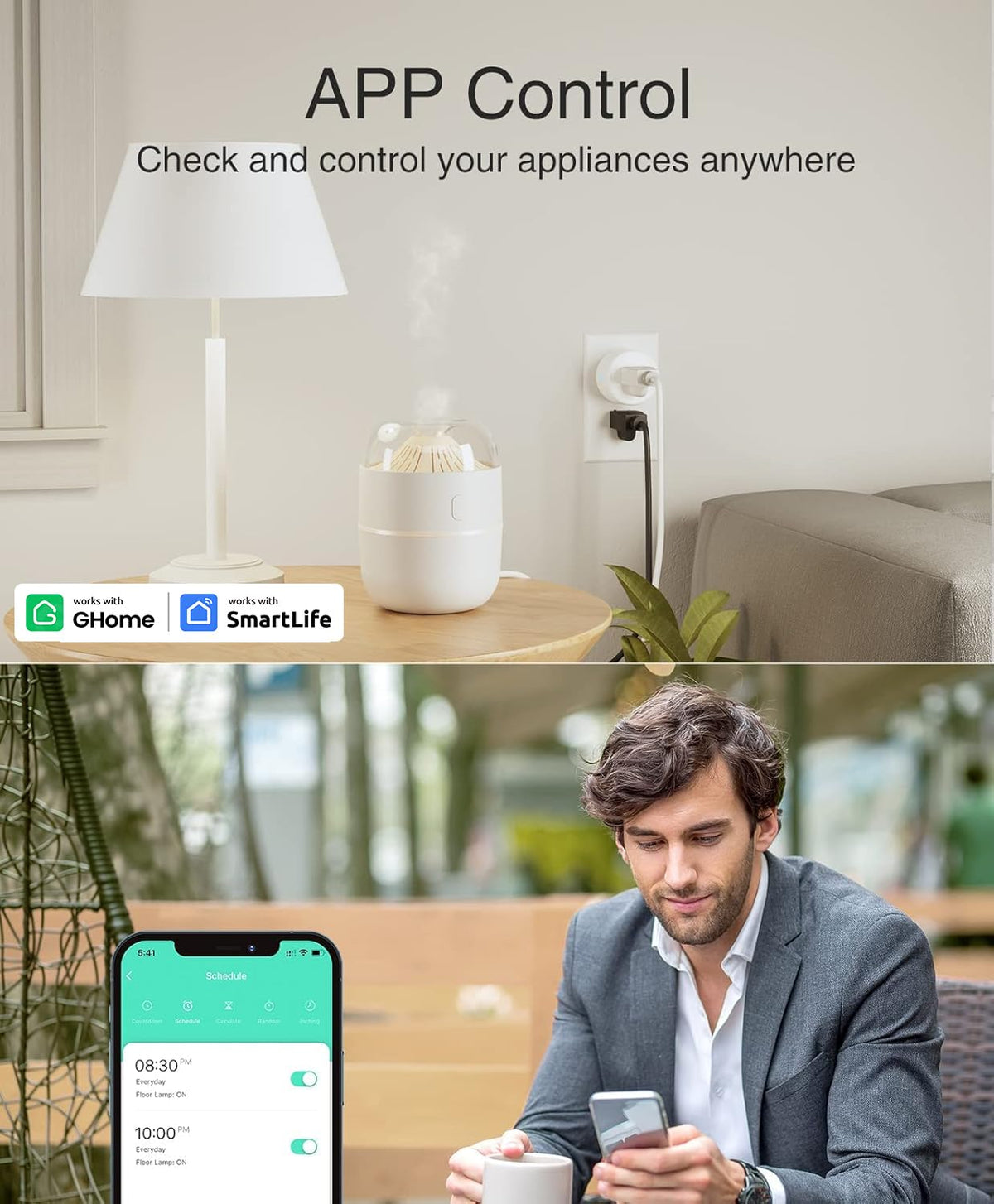 GHome Smart Plug Mini, WiFi Smart Outlet Plug Works with Alexa and Goo ...