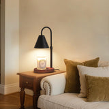 MEIXISUE Black Candle Warmer Lamp with Timer and Dimmer,Mother's Day/Birthday/Christmas Gifts for Mom/Wife,Electric Wax Melt Warmer,Home Decor,Scented Jar Lamp,Adjustable Height,with 2 Bulbs