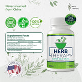 Herb Therapy Sea Moss Capsules 100 Pack - Irish Sea Moss with Bladderwrack Powder & Burdock Root Powder - Keto & Alkaline Diet Support - No Fillers Seamoss Raw Supplement