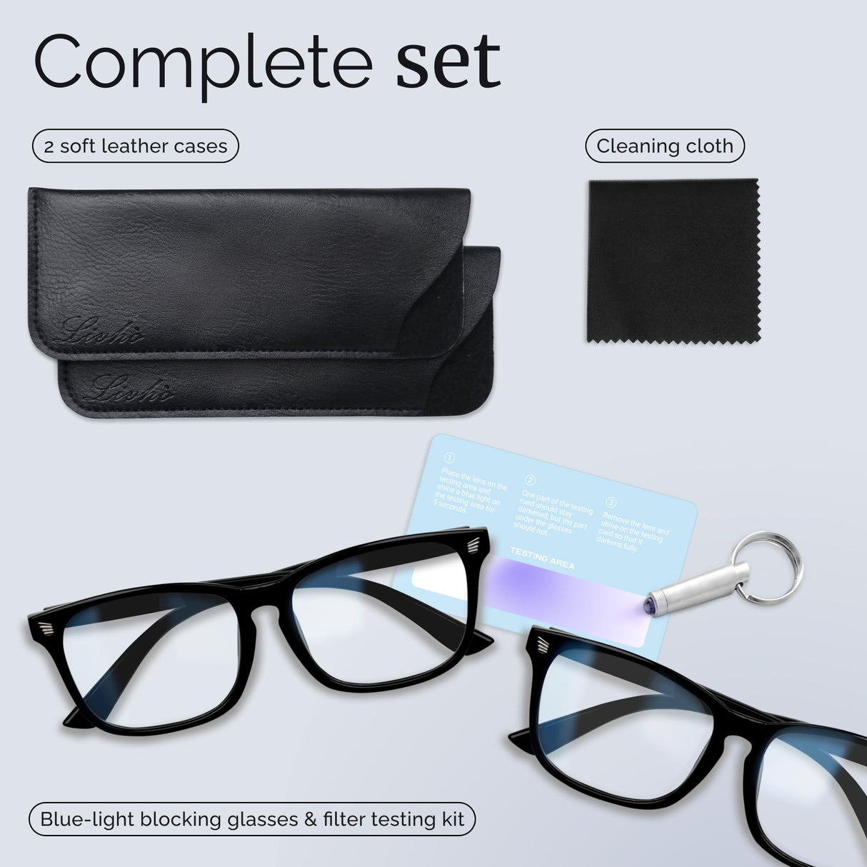 livho High Tech Blue Light Glasses - Advanced up to 99% Blue Light Blocking Computer Glasses - Anti Eyestrain & UV Glare Protection