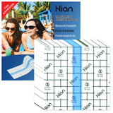 Hion Tattoo Aftercare Waterproof Bandage Transparent Film Dressing 50 Pre-Cut Sheets 4 x 4 Inch Tattoo Cover Up Tape Second Skin Adhesive Bandage Waterproof Wound Cover for Swimming Shower Shield