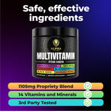 Alpha Tribe Multivitamin for Men with Sea Moss, Black Seed Oil, Ashwagandha, Turmeric Bladderwrack, Burdock,Vitamin C, Elderberry, Manuka, Yellow Dock | Daily Men's Vitamins and Minerals Supplement