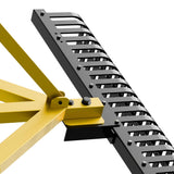 YZONA 60" 3 Point Rock Rake for Tractors, Heavy-Duty Landscape Rake with 360° Rotation, Category 1 Hitch Attachment, Tow-Behind Pine Straw Harrow for Garden, Lawn Care, Farm, Black & Yellow