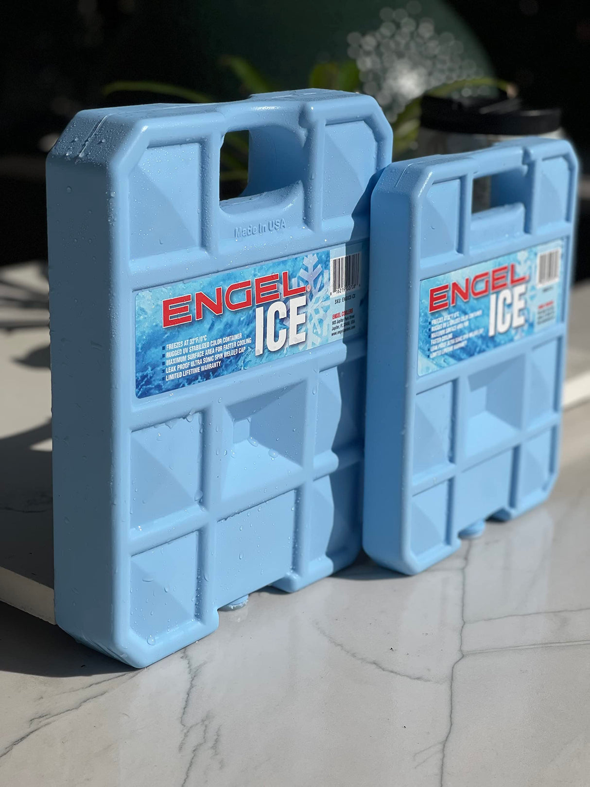 ENGEL 32°F Cooler Packs - Made in The USA - Ice Packs for Boating, Fishing, Camping & Food Storage. The Perfect Non-Toxic Safe Replacement for Regular Ice or Dry Ice.