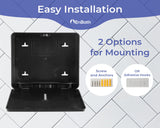 Multifold Paper Towel Dispenser Wall Mount (Black, 2-Pack), Folded Hand Towel Dispenser for Bathroom/Restroom, Commercial Paper Towel Holder, Trifold Paper Towels Dispenser by EnBath