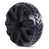PORTAL Wagon Wheels Replacement 8" Diameter X 3.4" Wide for Utility Wagon Cart, Plastic Wheels with TPR Tread Outdoor Garden Carts Replacement Parts