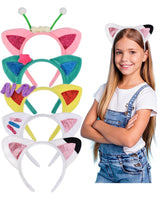5 PCS Cat Ears Headband Set-Halloween Christmas Festival Theme Party Cartoon Cosplay Costume Accessories