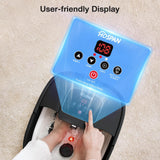 HOSPAN Collapsible Foot Spa, Foot Bath Massager with Heat, Bubble & Massage