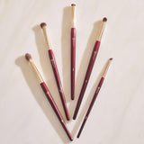 BK BEAUTY - BRUSH SET FOR HOODED OR SMALLER EYES (5PC) - Eyeshadow Brush Set for Blending, Smudging & Defining Eyeshadow and Eyeliner | Premium Eye Makeup Brushes for Precise Application