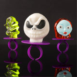 The Nightmare Before Christmas Lollipop Rings, Individually Wrapped Decorated Suckers, Halloween 2025 Candy, 18 Count