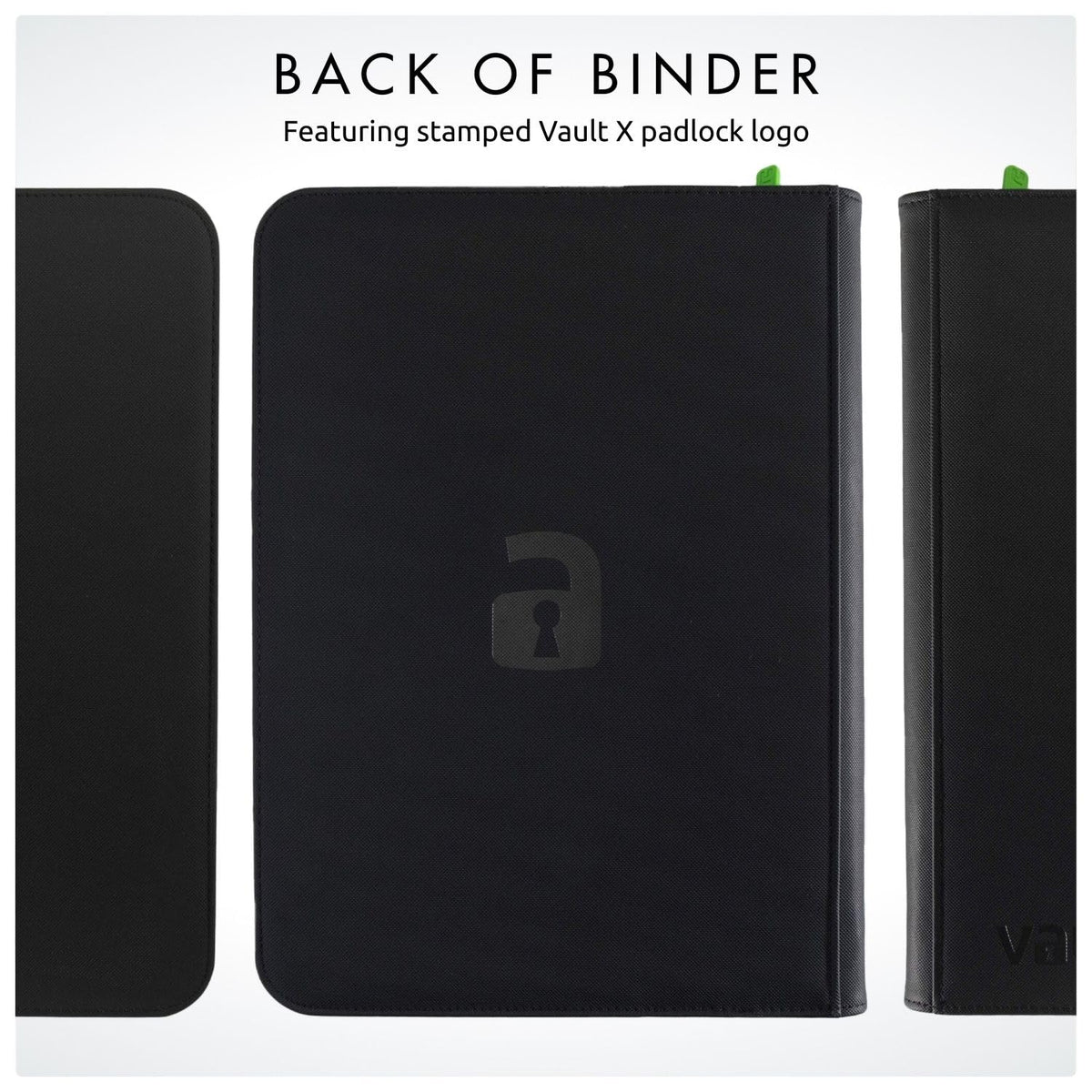 Vault X 9 Pocket Zip Trading Card Binder 360 Cards Exo-Tec (Black)