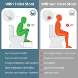 JOPSTDI Bathroom Stool,Bamboo Toilet for Bathroom,Toilet Stools,Potty for Pooping,Poop Stool,Toilet Step Toddler,Portable Squatting Pan with Dual Anti Slip Design,Stain,Scratch,CrackProof(Brown)