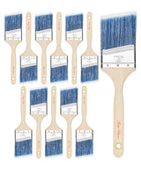 Bates 3-Inch Angle Paint Brushes (12 Pack) - Treated Wood Handle, Perfect for Walls & Furniture
