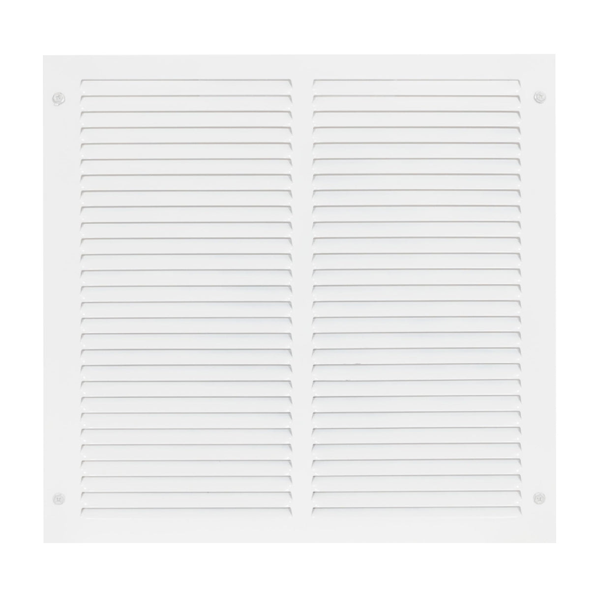 EZ-FLO 16 x 16 Inch (Duct Opening) Return Air Vent Cover for Wall or Ceiling, Solid Steel Return Air Grille, HVAC Vent Cover, White, 61641