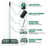 SOYUS Artificial Turf Rake, 2-in-1 Turf Sweeper for Carpets & Garden Lawns