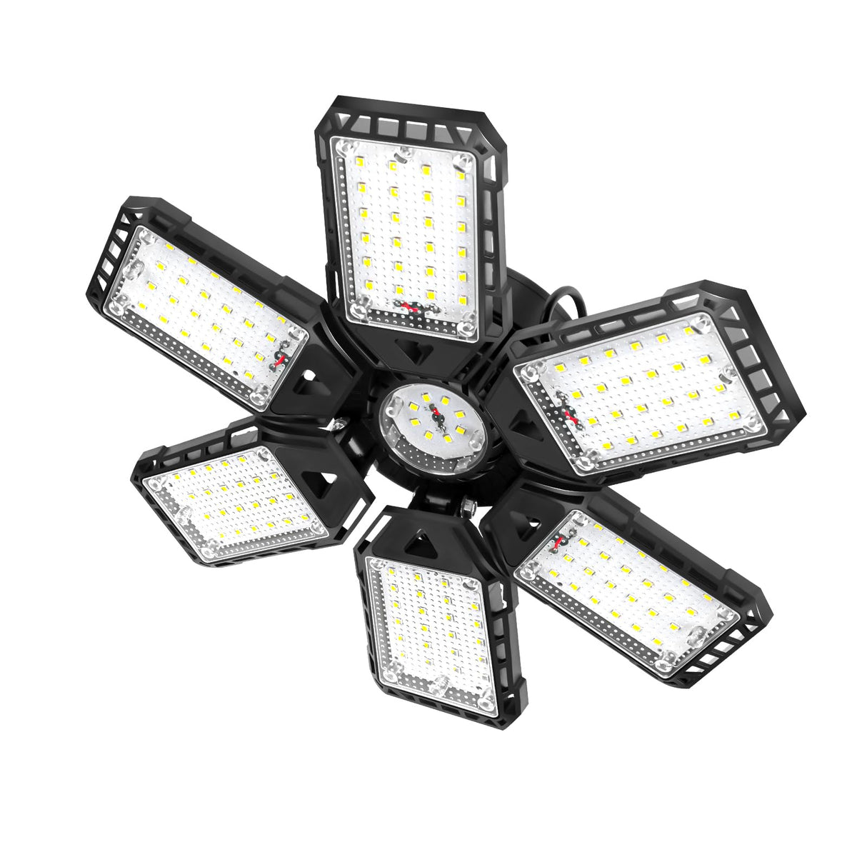 Aoretic LED Garage Lights 1 Pack -180W, 18000LM 6500K Led Shop Light with 6+1 Deformable Panels, Basement Barn Light Garages Ceiling Lights, E26/E27 for Garage, Warehouse, Shop