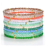 Cherry Tree Collection Women's Crystal Stacking Bracelets Daybreak-Gold