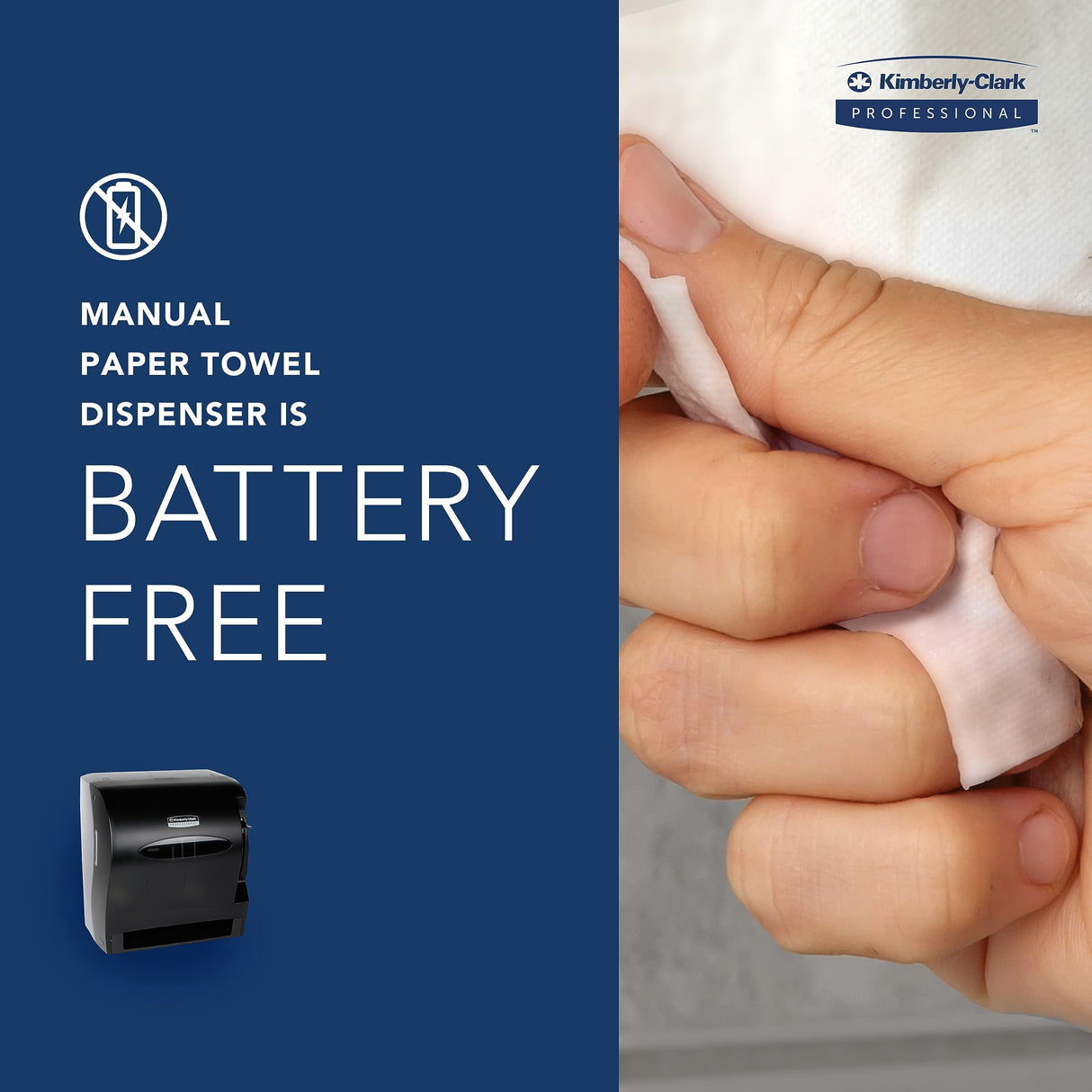 Kimberly Clark Professional Levermatic Roll Paper Towels Dispenser (09765), Manual, Smoke (Black)