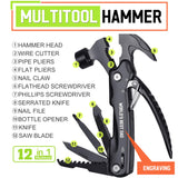 Fathers Day Dad Gifts from Daughter Wife - Gift for Dad, Dads Gift for Fathers Day - Birthday Gift, Christmas Presents for Father, Husband Stepdad, Men - Multitool Hammer from Daughter Son