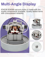 836099 834036 Vacuum Motor Compatible with proteam Super Coach Pro 10 and Super Coach Pro 6, proteam 107303 Cooling Fan for The ProVac FS 6