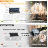 MIHANI Solar Flood Lights Outdoor, 2500LM Motion Sensor Security Lights with 270° Wide Angle, IP65 Waterproof, 3 Heads Solar Outdoor Lights for Patio, Yard, House, Garage (Non-Remote, 2 Pack)