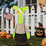 Yeyeplum Porch Goose Costume Fits Large 23" H Statue Lawn Garden Goose Costume for Concrete Statue Garden Yard Patio Outdoor Cement Geese Decoration