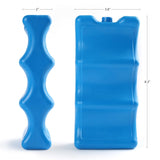 LotFancy 2PCS Contoured Freezer Packs for Breastmilk Bottle Storage, Lunch Box, Insulated Bags, Long Lasting Reusable Cool Packs for Beer Cans Soda, Camping Beach Picnic
