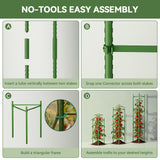 Halatool 8 Pack Tomato Cages for Garden, Up to 48in (4FT) Trellis