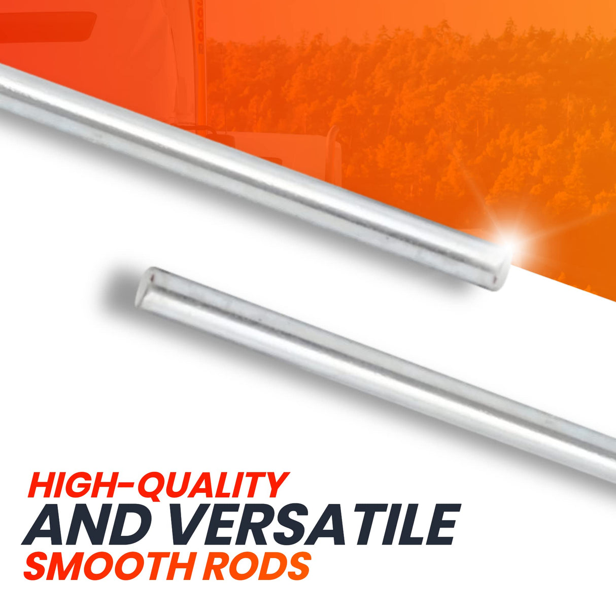 AR-PRO (2-Pack) 5/8” x 36” Zinc Plated Steel Rods Designed for Use as an Axle Shaft on Hand Trucks Dollies Wagons 4005BC Wheelbarrows