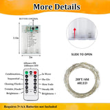 4Pack 80FT 240LED Fairy Lights Battery Operated with Remote & Timer | 8 Modes Twinkle String Lights Battery Powered Indoor Outdoor Waterproof for Bedroom Wedding Classroom Christmas Décor
