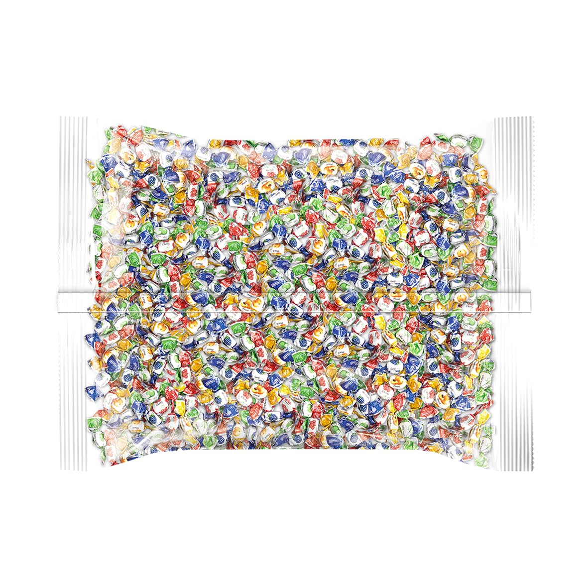 Colombina Delicate Fruit Drops, 4 Assorted Fruit Candy Flavors, Individually Wrapped, Ideal for Easter, Halloween, and Christmas, 2.2lbs (Pack of 4)