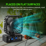DAOTAILI 4" Grow Tent Fan with Auto Humidity Control | Quiet Oscillating Ventilation, Real-Time Temp & Humidity Monitoring for Hydroponics, Greenhouses & Indoor Gardens