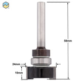 Sandy Beach Intumescent Router Bit - Intumescent Strip Recessing 1/4 Shank Router Drill Bit Cutter - 10mm x 24mm