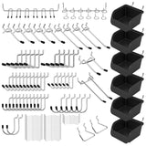 Ultimate 121-Piece Pegboard Hooks Set, Pegboard Accessories with Metal Hooks, Durable Peg Board Organizer Accessories, Pegboard Bins, Peg Board Tool Utility Hooks