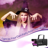 3 Pack Fog Machine Remote Control Replacement Part and Receiver 3 Pins Round Plug 13 Colors Wireless and Wired Remote with Fuse Protect for 400W 500W Fog Machine for Halloween Christmas New Year