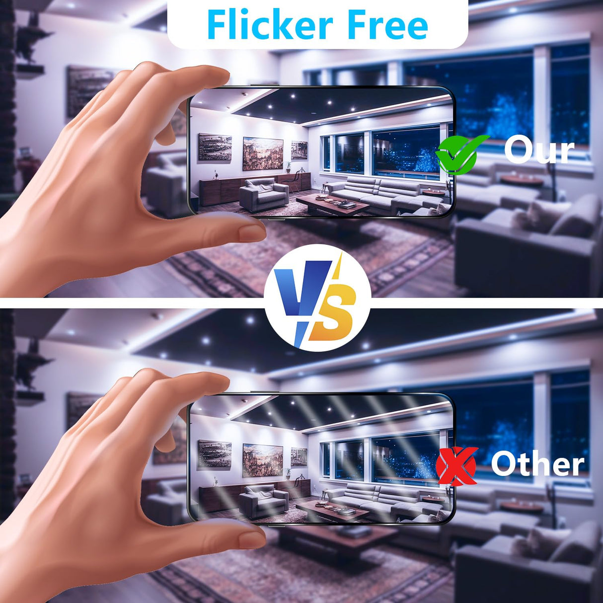DAYBETTER GU10 LED Light Bulbs, Dimmable GU10 Bulb Replacement for Track Lighting, 5.5w Equivalent 50W, 500 LM Daylight White 5000K, MR16 LED Bulb for Kitchen, Range Hood, Living Room, 12 Pack
