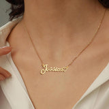 KUKULIKI Custom Name Necklace Personalized Heart Symbol, 18K Gold Plated Handmade Personalized Necklaces for Women, Customized Jewelry Birthday Gifts
