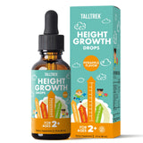 TallTrek Height Growth Supplement Drops for Kids - Teens Bone Growth Height Increase and Maximizer Immune Health Drops with Vitamins D3 K2 Zinc & Calcium - Gluten Free Vegan Pineapple Flavor