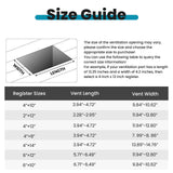 VOISEN Floor Register 4x10, 6 Pack Brown Floor Vent Covers, Heavy Duty Steel Walkable Floor Vents,Vent Covers for Home Floor