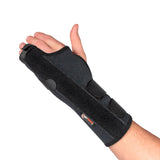 Ezy Wrap The Boxer Orthopedic Hand & Wrist Brace – Wrist Support Brace for Women & Men – Comfortable Wrist & Hand Wraps w/Finger Splints for Metacarpal Fracture, Sprain, or Swelling (Black) - Regular