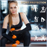 Zuscot Long Copper Compression Arthritis Gloves for Women & Men, Medical Arm & Hand Compression Gloves, Fingerless Pressure Gloves, Hand Support Sleeves for Carpal Tunnel, Lymphedema, Hand Pain, Edema