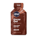 GU Energy Original Sports Nutrition Energy Gel, Vegan, Gluten-Free, Kosher, and Dairy-Free On-the-Go Energy for Any Workout, 24-Count, Chocolate Outrage