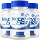 (3 Pack) Nerve Flow Capsules, Official Nerve Flow Pills Made with All Natural Ingredients, Maximum Strength NerveFlow Sciatic Support Supplement with Advanced Vitamins for Women & Men (180 Capsules)