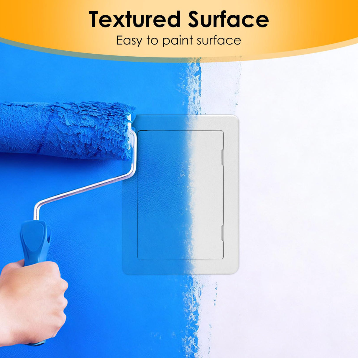 Suteck Plumbing Access Panel for Drywall Ceiling 16 x 16 Inch Reinforced Plastic Wall Access Doors Removable Hinged White