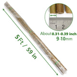 SWANGSA 55 Pack Bamboo Stakes for Plant 5 Feet(57.5inch) Bamboo Sticks for Garden Plant Support Stakes Poles for Tomatoes, Beans, Flowers, Trees, Indoor and Outdoor Climbing Plants