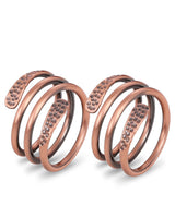 Fashtour 100% Pure Copper Rings for Women & Men, Adjustable Handmade Rings