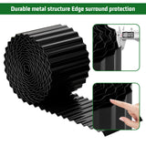 SnugNiture Corrugated Metal Garden Edging,6" x 40' Sturdy Lawn Edging Border,Landscape Edging Border for Lawn, Flower Bed,Garden and Yard